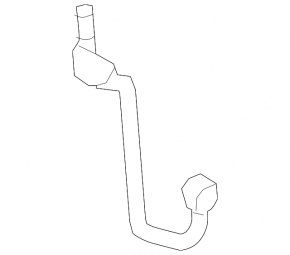 Right turbine cooling pipe Infiniti Q50 17-20 3.0T feed