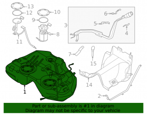 Fuel tank Nissan Murano 25-26