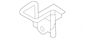 Hood release handle bracket under the hood Volvo XC40 19-25