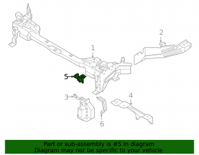 Hood release handle bracket under the hood Volvo XC40 19-25