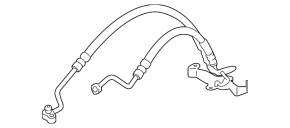High pressure hose power steering BMW X5 E70 07-13 3.0