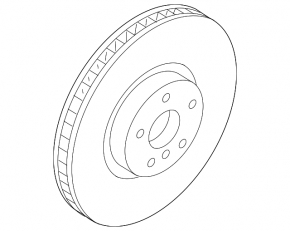 Front left brake disc BMW 5 G30 17-23 348/30mm