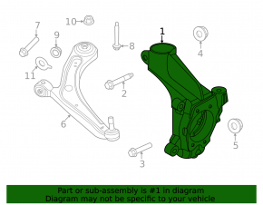 Front right axle for Nissan Ariya 23-25 without autopilot