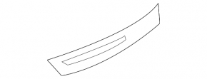 Door sill outer rear left BMW 5 F10 11-16 black