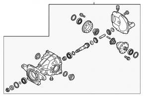 Rear differential gearbox Kia Sorento 16-18