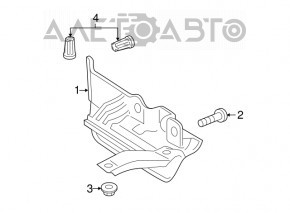 Threshold plug rear right VW Golf 15- 5d