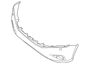 Bare front bumper Nissan Pathfinder 13-16 prerest