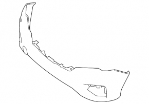 Front bumper bare Nissan Pathfinder 17-rest