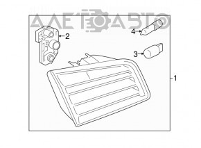 Inner light trunk lid left BMW 5 F10 11-13