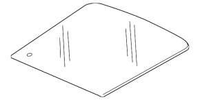 Honda CRZ 11-11 upper rear window