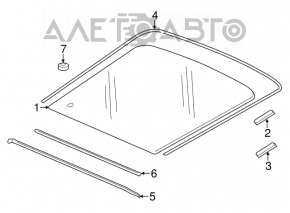 Honda CRZ 11-11 upper rear window