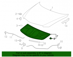 Acura ILX 13-22 Hood Insulation