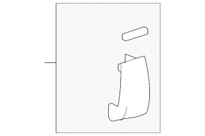 Lower front left fender trim Toyota Highlander 14-19