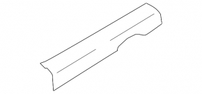 Door sill trim front right Nissan Rogue Sport 17-22 black