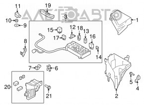 Subaru B9 Tribeca underhood fuse box housing