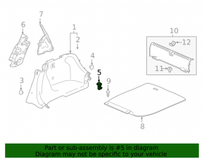 Honda Accord 23-24 Black Luggage Rack Hook
