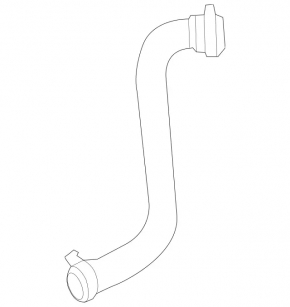 Lower right cooling pipe for Mercedes CLA 45 14-19 AMG pkg