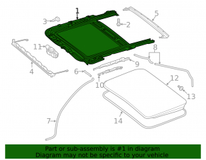 Hatch mechanism frame Mercedes W213 E 17-23