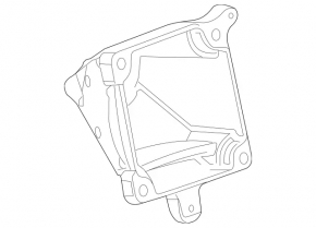 Engine mount bracket right Mercedes GLS-class X166 15-19 3.0
