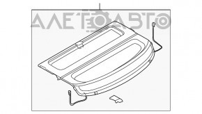 Trunk shelf Mazda3 03-08 HB