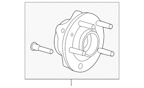 Front left hub Ford Flex 09-19