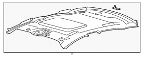 Ford Fusion mk5 18-20 headlining gray, under the sunroof