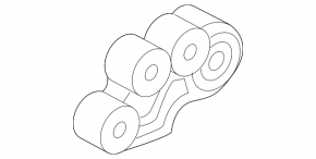 Rear engine mount bracket for Mazda 6 18-21