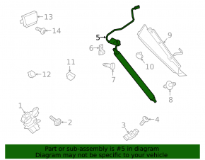 Electric left tailgate shock absorber for Ford Escape MK4 20-25