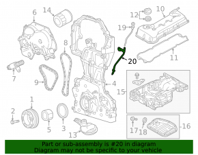 Nissan Altima 13-18 2.5 Oil Dipstick Tube