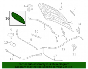 VW Jetta 19-24 Hood Insulation