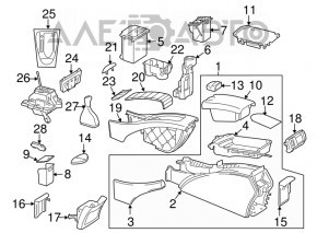 Gear shifter cover light wood Mercedes W211