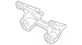 Gearbox bracket BMW 3 E90 E92 07-12 3.0L, 2006-08, with si, auto trans, 2.0L, without awd, 2.0L with turbo, Coupe & convertible, 300 hp, rwd, auto trans, 3.0L, 2006-08, all, Without twin power, auto t