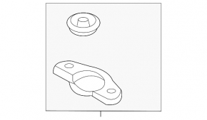 Radiator bracket upper right Hyundai Sonata 18-19 2.4