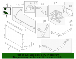 Radiator bracket upper right Hyundai Sonata 18-19 2.4