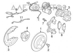 Rear left brake pad wear sensor for BMW X2 F39 18-23