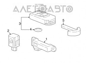 Key Honda CRV 17-22 4 buttons
