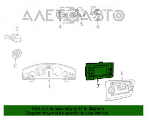 Monitor, display, navigation Chrysler 300 11-14 prerest