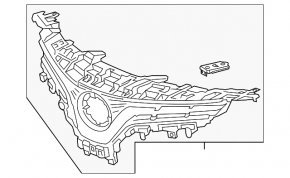 Toyota Camry V70 18-20 XLE radiator grille