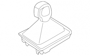 Gear knob with shifter pad VW Golf 15-21 plastic