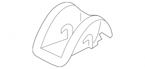 Isofix tie-down pad for the rear seats of the VW Jetta 19-21, black
