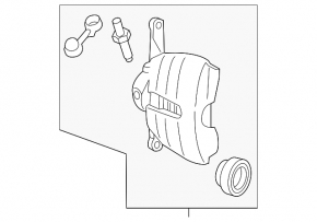 Front right caliper for VW Jetta 19-21