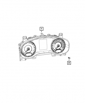 Jeep Compass 17 Instrument Cluster - Large Display