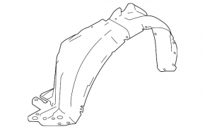 Front right mudguard Nissan Versa Note 13-19