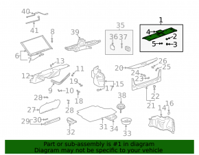 Rear shelf for Lexus ES300 ES330