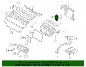 Mini Cooper F56 3d 14- Air Conditioner Heater Valve