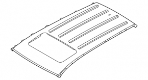 Metal roof for Hyundai Tucson 22-25 with sunroof