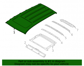 Metal roof for Hyundai Tucson 22-25 with sunroof