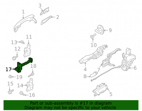 Door limiter rear right Hyundai Sonata 20-23