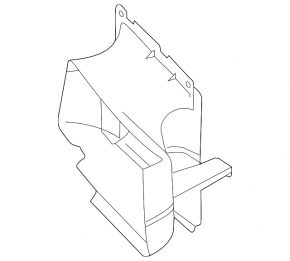 Front right bumper deflector for VW Touareg 15-16