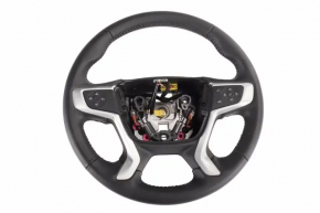 Naked steering wheel GMC Terrain 18-21 leather black without heating